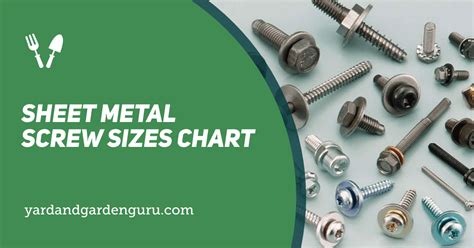 1 sheet metal screw dimensions|sheet metal screw diameters chart.